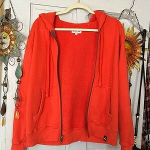 Unisex Orange Hoodie by American Giant medium Great